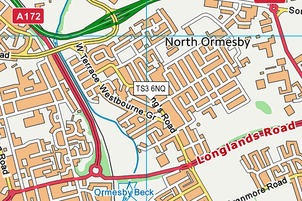 TS3 6NQ map - OS VectorMap District (Ordnance Survey) TS3 6NQ map - OS VectorMap District (Ordnance Survey)