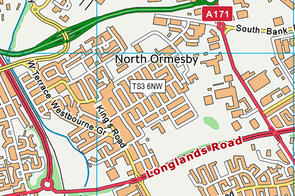 TS3 6NW map - OS VectorMap District (Ordnance Survey) TS3 6NW map - OS VectorMap District (Ordnance Survey)