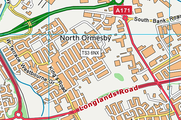 TS3 6NX map - OS VectorMap District (Ordnance Survey) TS3 6NX map - OS VectorMap District (Ordnance Survey)