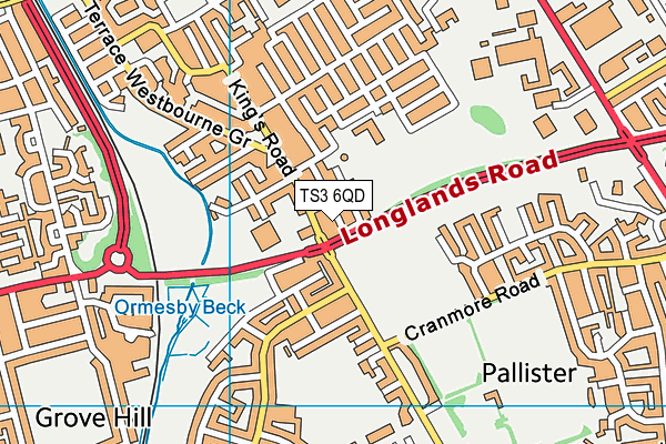 TS3 6QD map - OS VectorMap District (Ordnance Survey) TS3 6QD map - OS VectorMap District (Ordnance Survey)