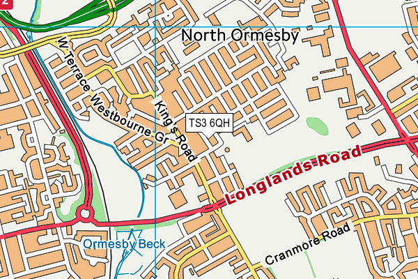 TS3 6QH map - OS VectorMap District (Ordnance Survey) TS3 6QH map - OS VectorMap District (Ordnance Survey)