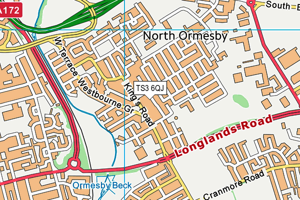 TS3 6QJ map - OS VectorMap District (Ordnance Survey) TS3 6QJ map - OS VectorMap District (Ordnance Survey)