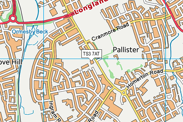 TS3 7AT map - OS VectorMap District (Ordnance Survey) TS3 7AT map - OS VectorMap District (Ordnance Survey)