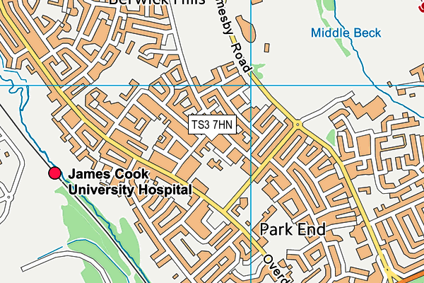 TS3 7HN map - OS VectorMap District (Ordnance Survey) TS3 7HN map - OS VectorMap District (Ordnance Survey)