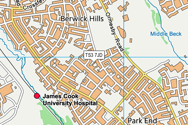 TS3 7JD map - OS VectorMap District (Ordnance Survey) TS3 7JD map - OS VectorMap District (Ordnance Survey)