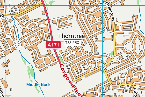 TS3 9RQ map - OS VectorMap District (Ordnance Survey) TS3 9RQ map - OS VectorMap District (Ordnance Survey)
