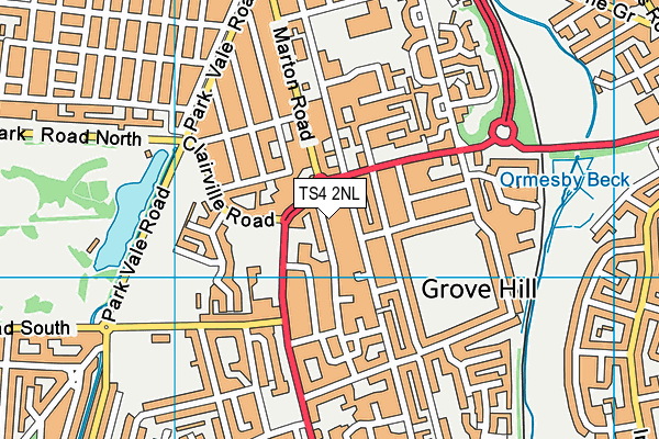 TS4 2NL map - OS VectorMap District (Ordnance Survey) TS4 2NL map - OS VectorMap District (Ordnance Survey)