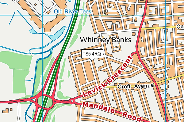 TS5 4RQ map - OS VectorMap District (Ordnance Survey) TS5 4RQ map - OS VectorMap District (Ordnance Survey)