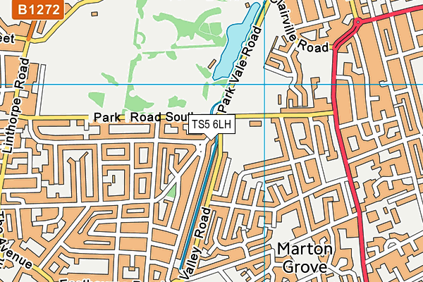 TS5 6LH map - OS VectorMap District (Ordnance Survey) TS5 6LH map - OS VectorMap District (Ordnance Survey)