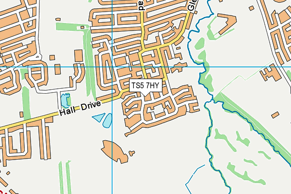 TS5 7HY map - OS VectorMap District (Ordnance Survey) TS5 7HY map - OS VectorMap District (Ordnance Survey)