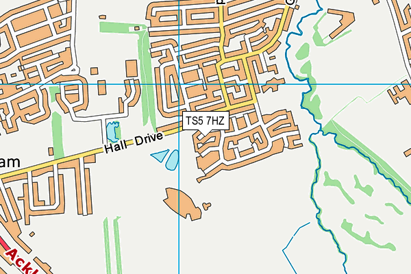 TS5 7HZ map - OS VectorMap District (Ordnance Survey) TS5 7HZ map - OS VectorMap District (Ordnance Survey)