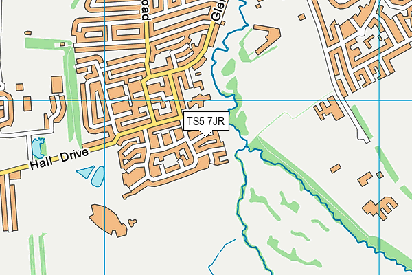 TS5 7JR map - OS VectorMap District (Ordnance Survey) TS5 7JR map - OS VectorMap District (Ordnance Survey)