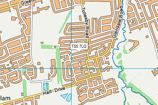 TS5 7LQ map - OS VectorMap District (Ordnance Survey) TS5 7LQ map - OS VectorMap District (Ordnance Survey)