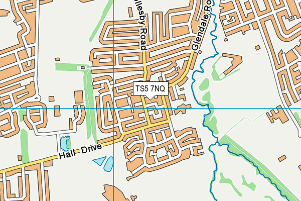 TS5 7NQ map - OS VectorMap District (Ordnance Survey) TS5 7NQ map - OS VectorMap District (Ordnance Survey)
