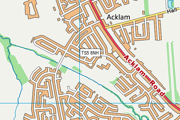 TS5 8NH map - OS VectorMap District (Ordnance Survey) TS5 8NH map - OS VectorMap District (Ordnance Survey)