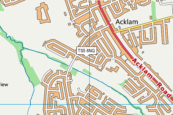 TS5 8NQ map - OS VectorMap District (Ordnance Survey) TS5 8NQ map - OS VectorMap District (Ordnance Survey)