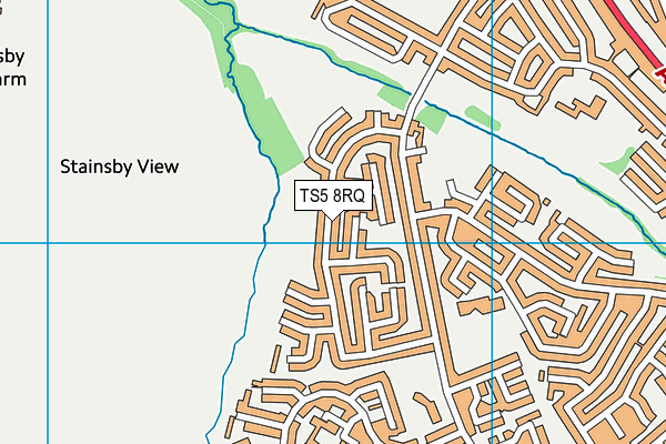 TS5 8RQ map - OS VectorMap District (Ordnance Survey) TS5 8RQ map - OS VectorMap District (Ordnance Survey)