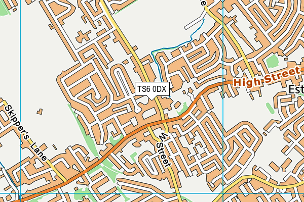 TS6 0DX map - OS VectorMap District (Ordnance Survey) TS6 0DX map - OS VectorMap District (Ordnance Survey)