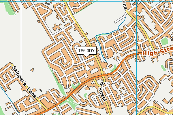 TS6 0DY map - OS VectorMap District (Ordnance Survey) TS6 0DY map - OS VectorMap District (Ordnance Survey)