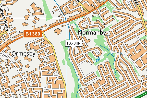 TS6 0HN map - OS VectorMap District (Ordnance Survey)