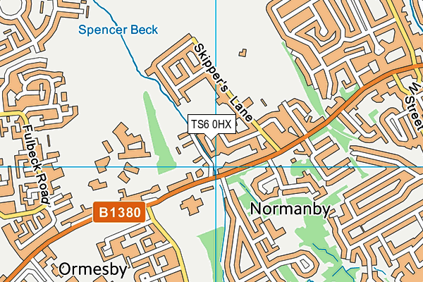 TS6 0HX map - OS VectorMap District (Ordnance Survey) TS6 0HX map - OS VectorMap District (Ordnance Survey)