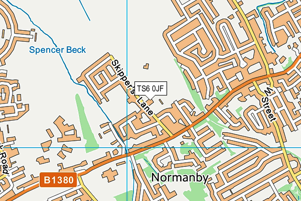 TS6 0JF map - OS VectorMap District (Ordnance Survey) TS6 0JF map - OS VectorMap District (Ordnance Survey)
