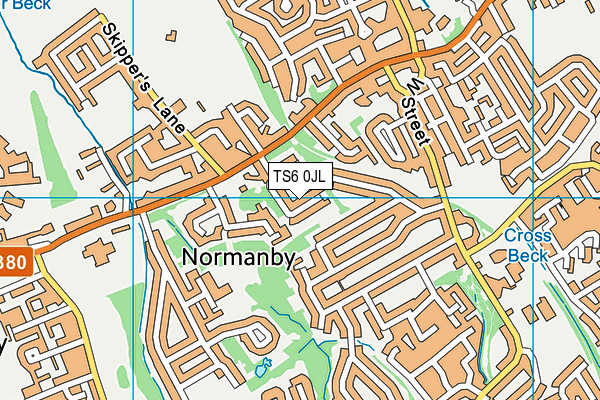 TS6 0JL map - OS VectorMap District (Ordnance Survey) TS6 0JL map - OS VectorMap District (Ordnance Survey)