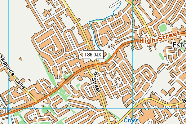 TS6 0JX map - OS VectorMap District (Ordnance Survey) TS6 0JX map - OS VectorMap District (Ordnance Survey)