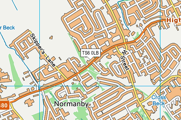 TS6 0LB map - OS VectorMap District (Ordnance Survey) TS6 0LB map - OS VectorMap District (Ordnance Survey)