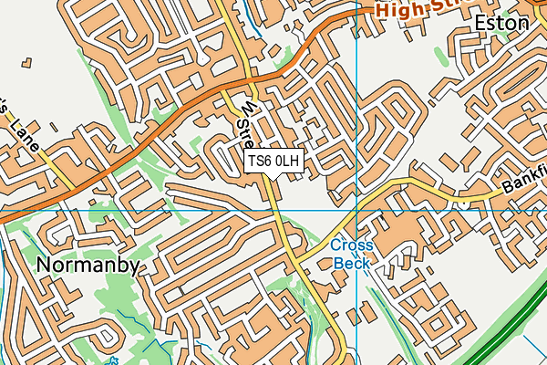TS6 0LH map - OS VectorMap District (Ordnance Survey) TS6 0LH map - OS VectorMap District (Ordnance Survey)