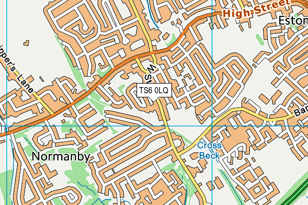 TS6 0LQ map - OS VectorMap District (Ordnance Survey) TS6 0LQ map - OS VectorMap District (Ordnance Survey)