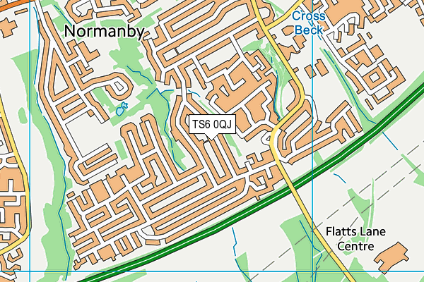 TS6 0QJ map - OS VectorMap District (Ordnance Survey) TS6 0QJ map - OS VectorMap District (Ordnance Survey)