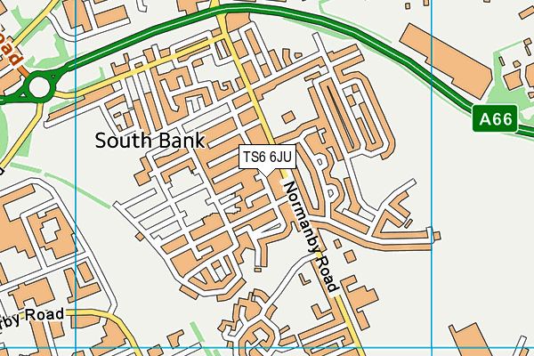 TS6 6JU map - OS VectorMap District (Ordnance Survey) TS6 6JU map - OS VectorMap District (Ordnance Survey)