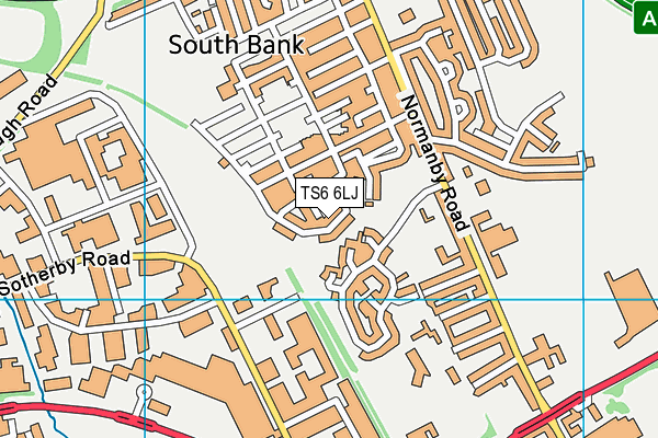 TS6 6LJ map - OS VectorMap District (Ordnance Survey) TS6 6LJ map - OS VectorMap District (Ordnance Survey)