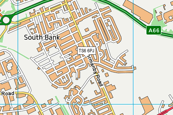 TS6 6PJ map - OS VectorMap District (Ordnance Survey) TS6 6PJ map - OS VectorMap District (Ordnance Survey)