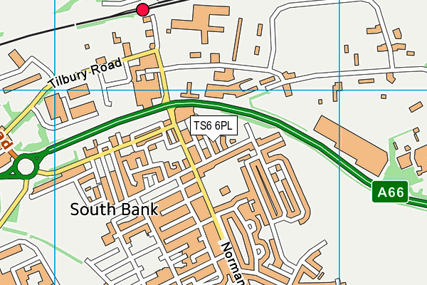 TS6 6PL map - OS VectorMap District (Ordnance Survey) TS6 6PL map - OS VectorMap District (Ordnance Survey)