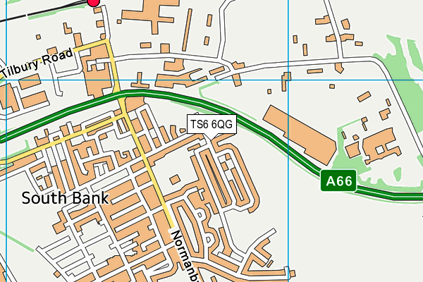 TS6 6QG map - OS VectorMap District (Ordnance Survey) TS6 6QG map - OS VectorMap District (Ordnance Survey)