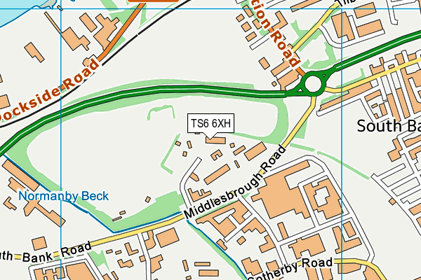 TS6 6XH map - OS VectorMap District (Ordnance Survey) TS6 6XH map - OS VectorMap District (Ordnance Survey)