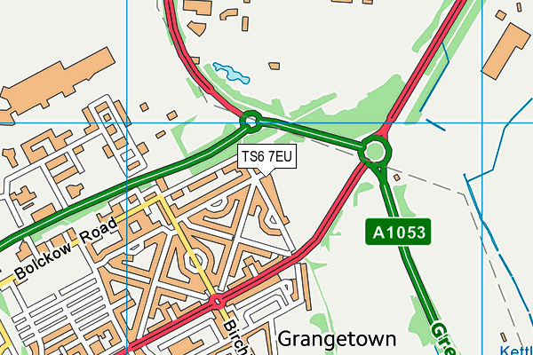 TS6 7EU map - OS VectorMap District (Ordnance Survey) TS6 7EU map - OS VectorMap District (Ordnance Survey)