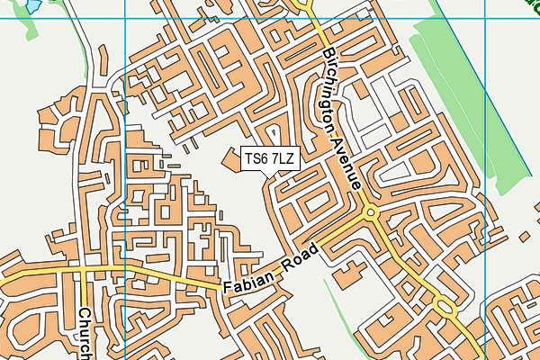TS6 7LZ map - OS VectorMap District (Ordnance Survey) TS6 7LZ map - OS VectorMap District (Ordnance Survey)