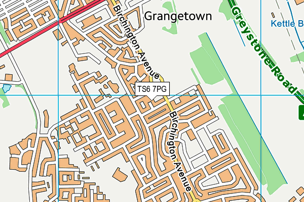 TS6 7PG map - OS VectorMap District (Ordnance Survey) TS6 7PG map - OS VectorMap District (Ordnance Survey)