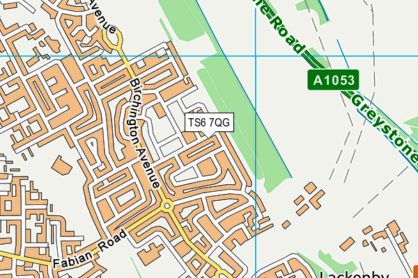 TS6 7QG map - OS VectorMap District (Ordnance Survey) TS6 7QG map - OS VectorMap District (Ordnance Survey)