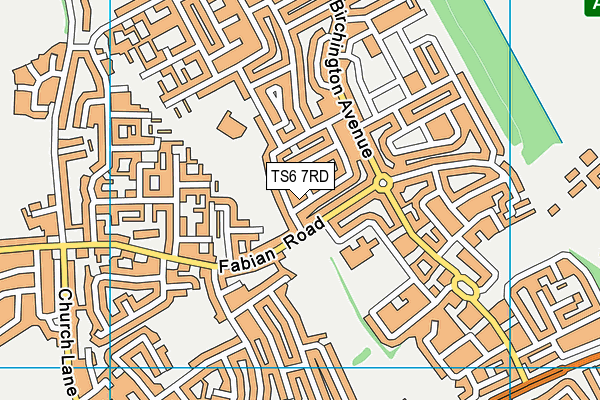 TS6 7RD map - OS VectorMap District (Ordnance Survey) TS6 7RD map - OS VectorMap District (Ordnance Survey)