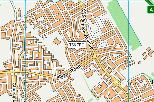 TS6 7RQ map - OS VectorMap District (Ordnance Survey) TS6 7RQ map - OS VectorMap District (Ordnance Survey)