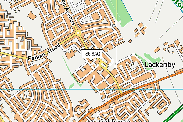 TS6 8AQ map - OS VectorMap District (Ordnance Survey) TS6 8AQ map - OS VectorMap District (Ordnance Survey)
