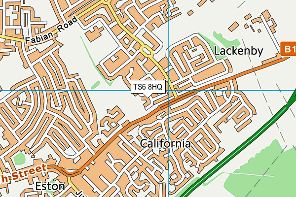 TS6 8HQ map - OS VectorMap District (Ordnance Survey) TS6 8HQ map - OS VectorMap District (Ordnance Survey)