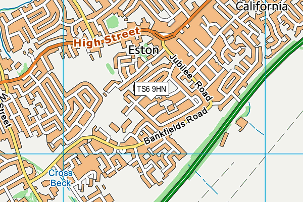 TS6 9HN map - OS VectorMap District (Ordnance Survey) TS6 9HN map - OS VectorMap District (Ordnance Survey)