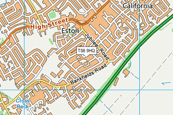 TS6 9HQ map - OS VectorMap District (Ordnance Survey) TS6 9HQ map - OS VectorMap District (Ordnance Survey)