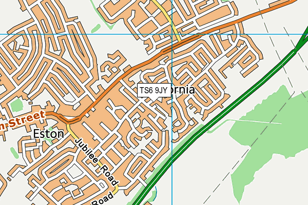 TS6 9JY map - OS VectorMap District (Ordnance Survey) TS6 9JY map - OS VectorMap District (Ordnance Survey)