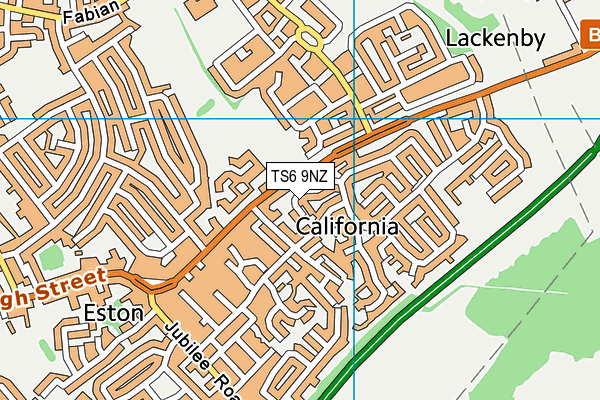 TS6 9NZ map - OS VectorMap District (Ordnance Survey) TS6 9NZ map - OS VectorMap District (Ordnance Survey)
